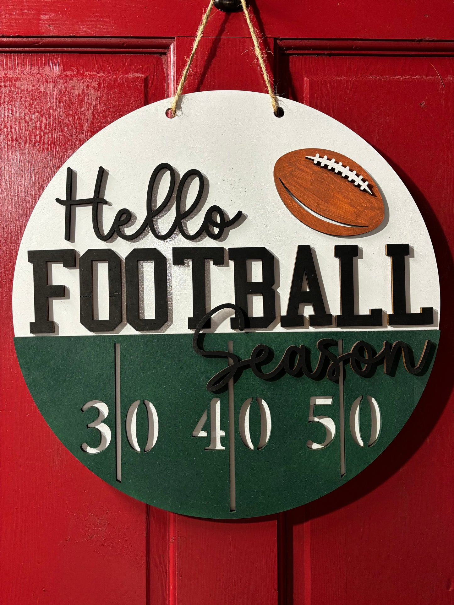 Football season sign
