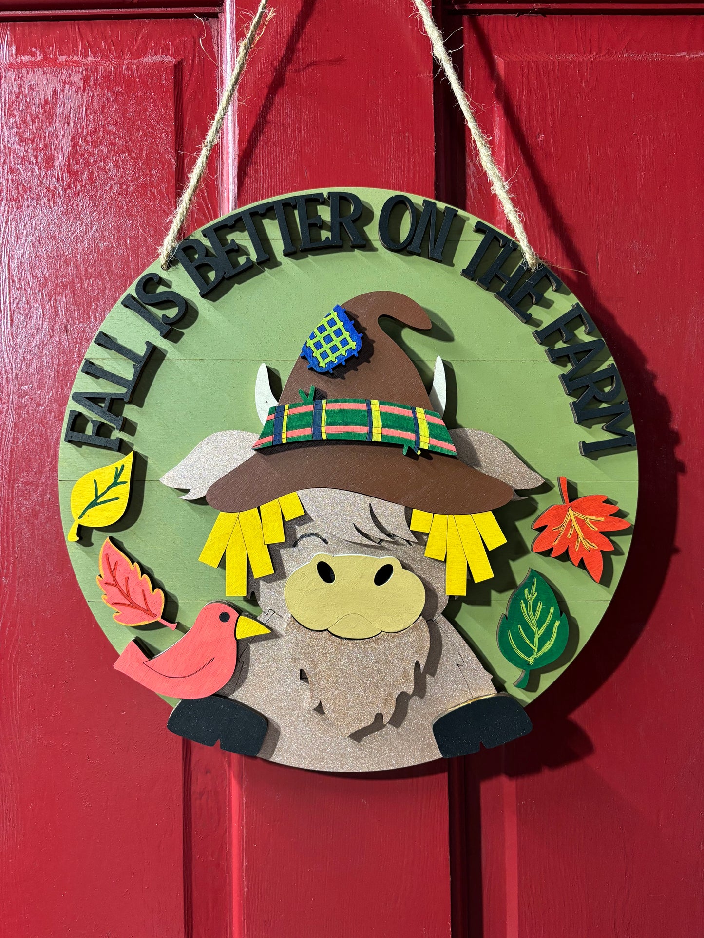 Fall on the farm 10" sign
