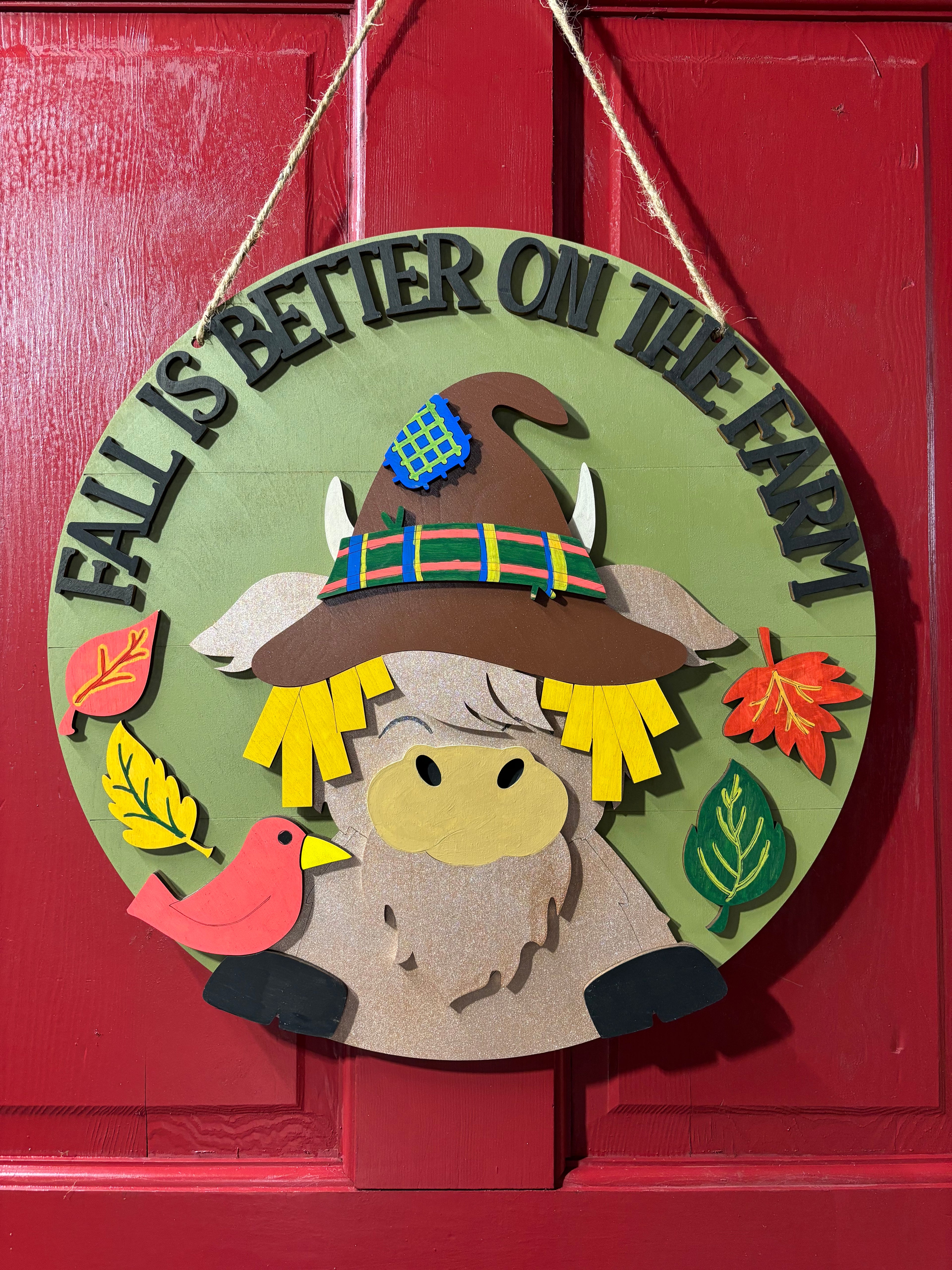 Fall on the farm sign