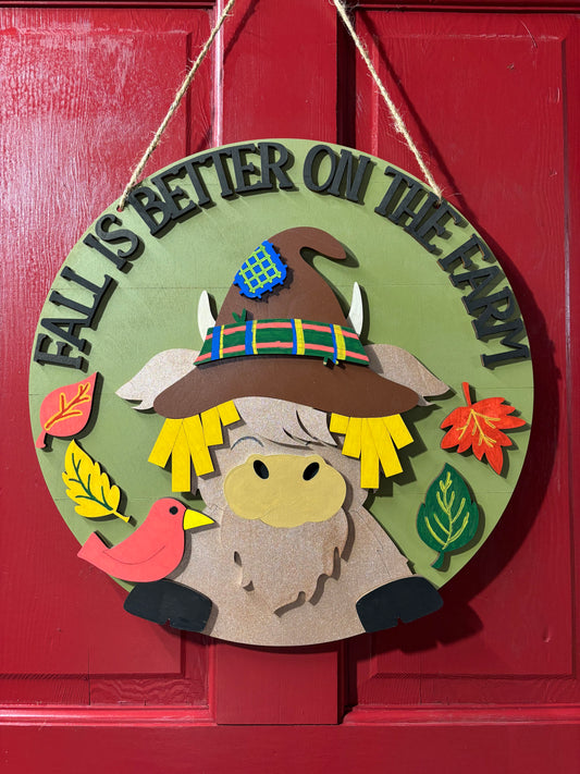 Fall on the farm sign