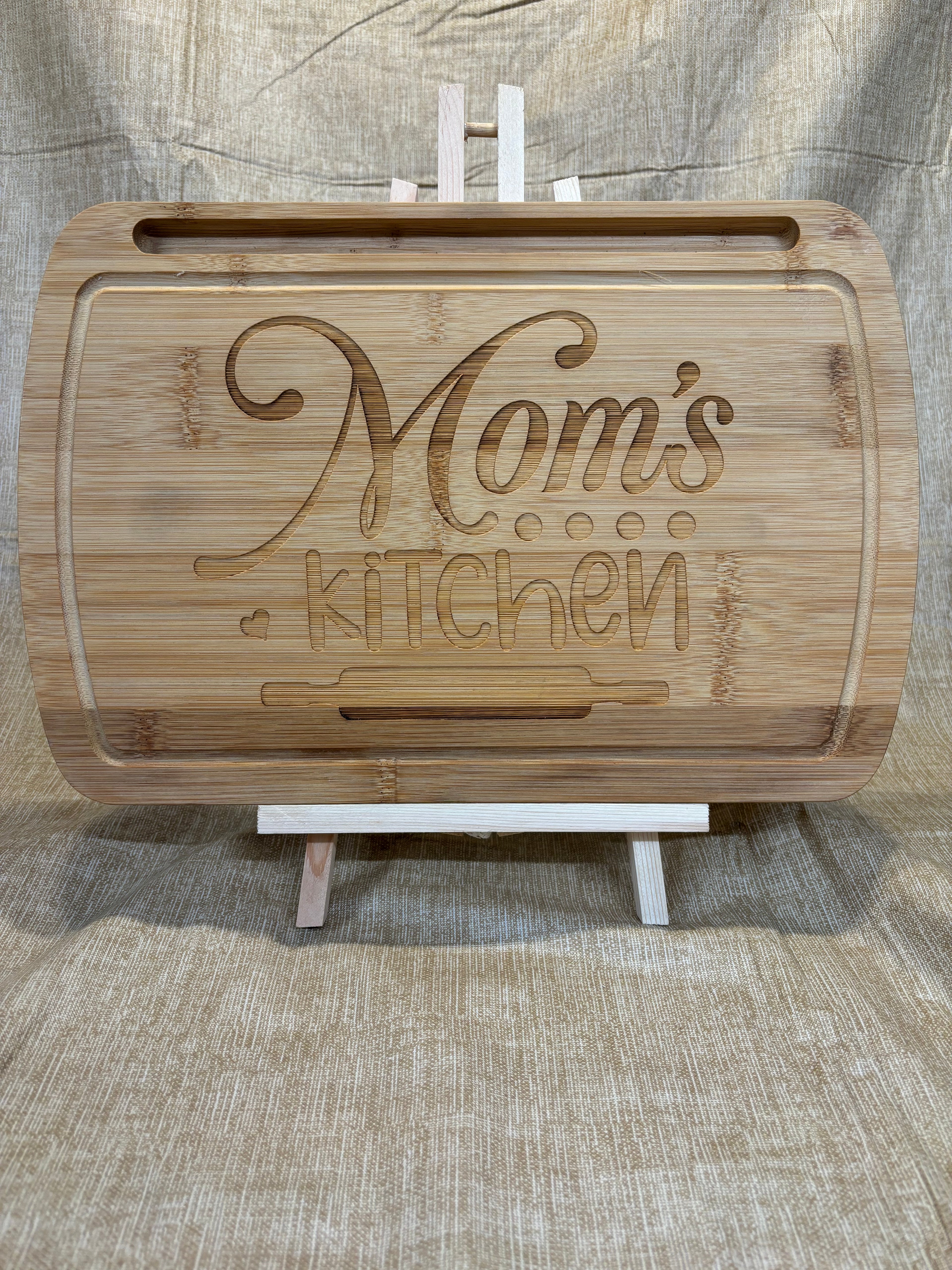 Bamboo engraved cutting board