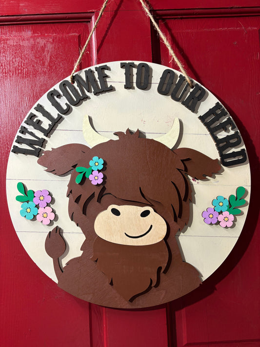Welcome to our herd sign