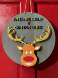 Reindeer Lighted sign