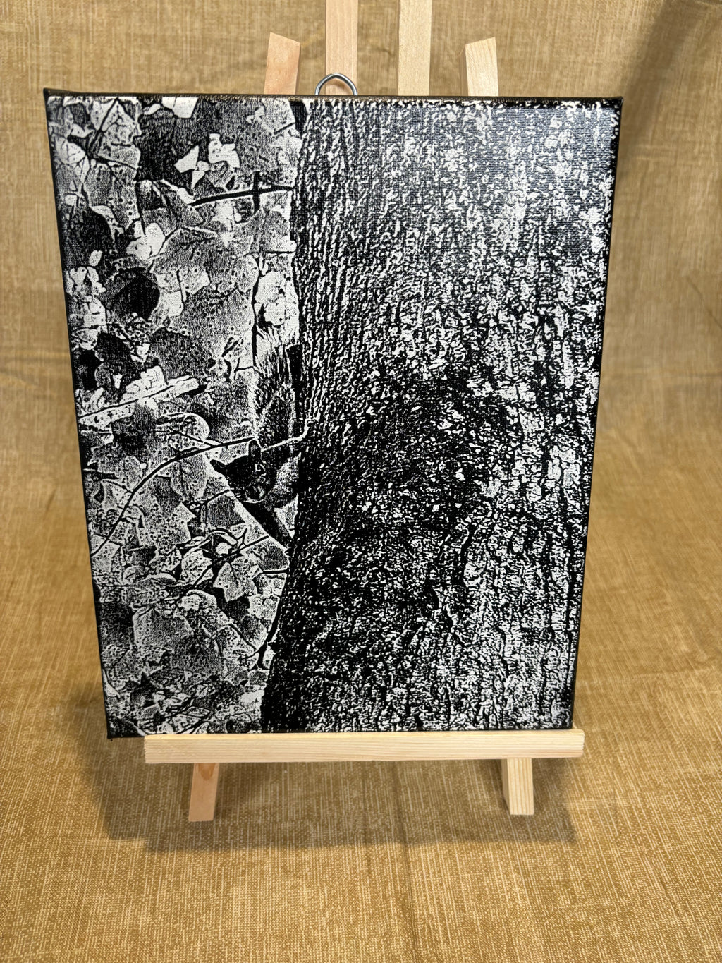 Medium engraved canvas