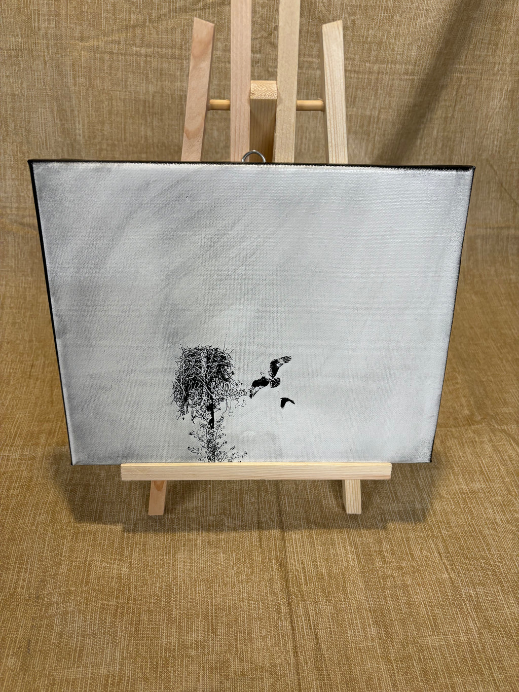 Medium engraved canvas