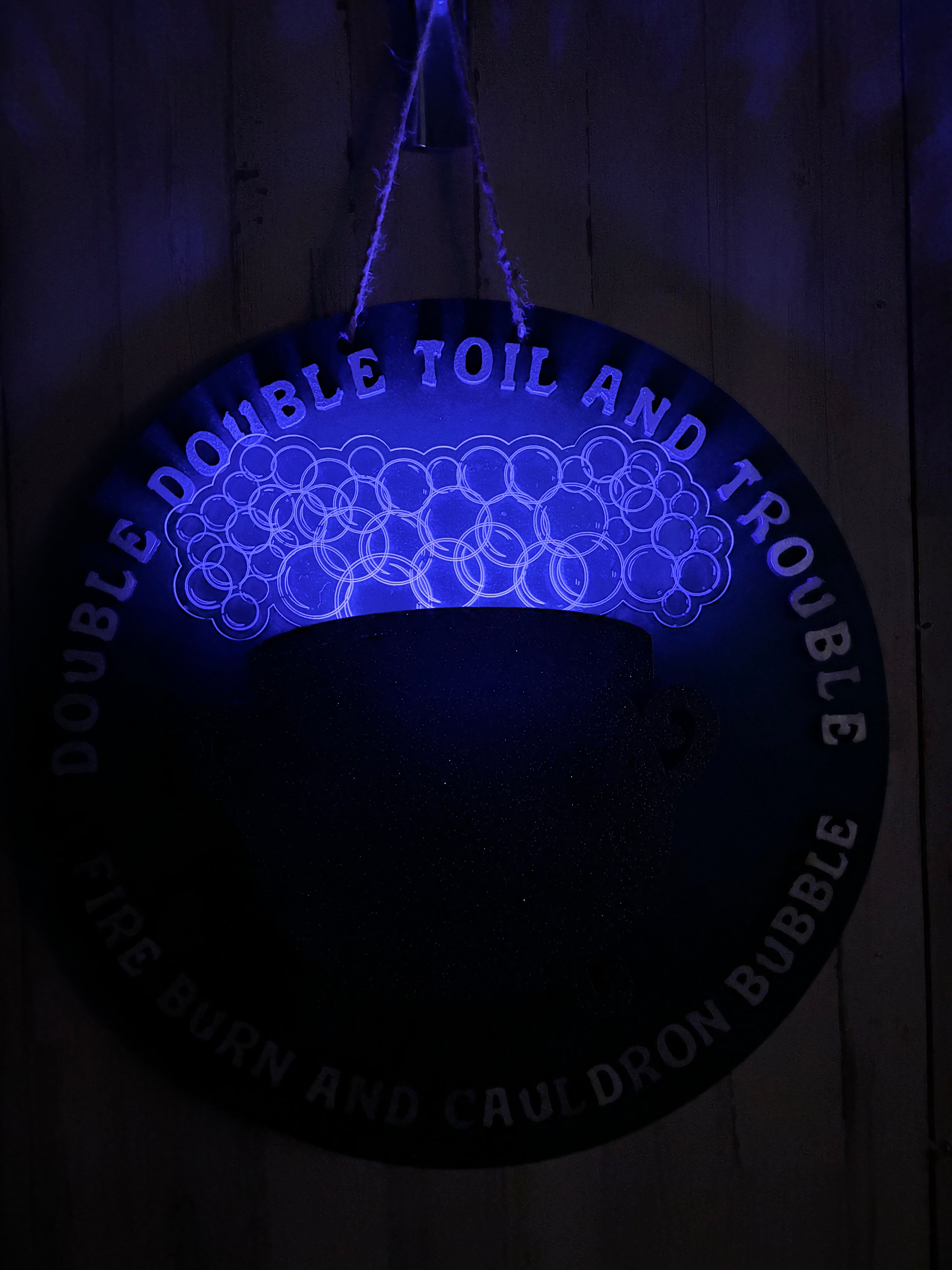 Double double lighted sign