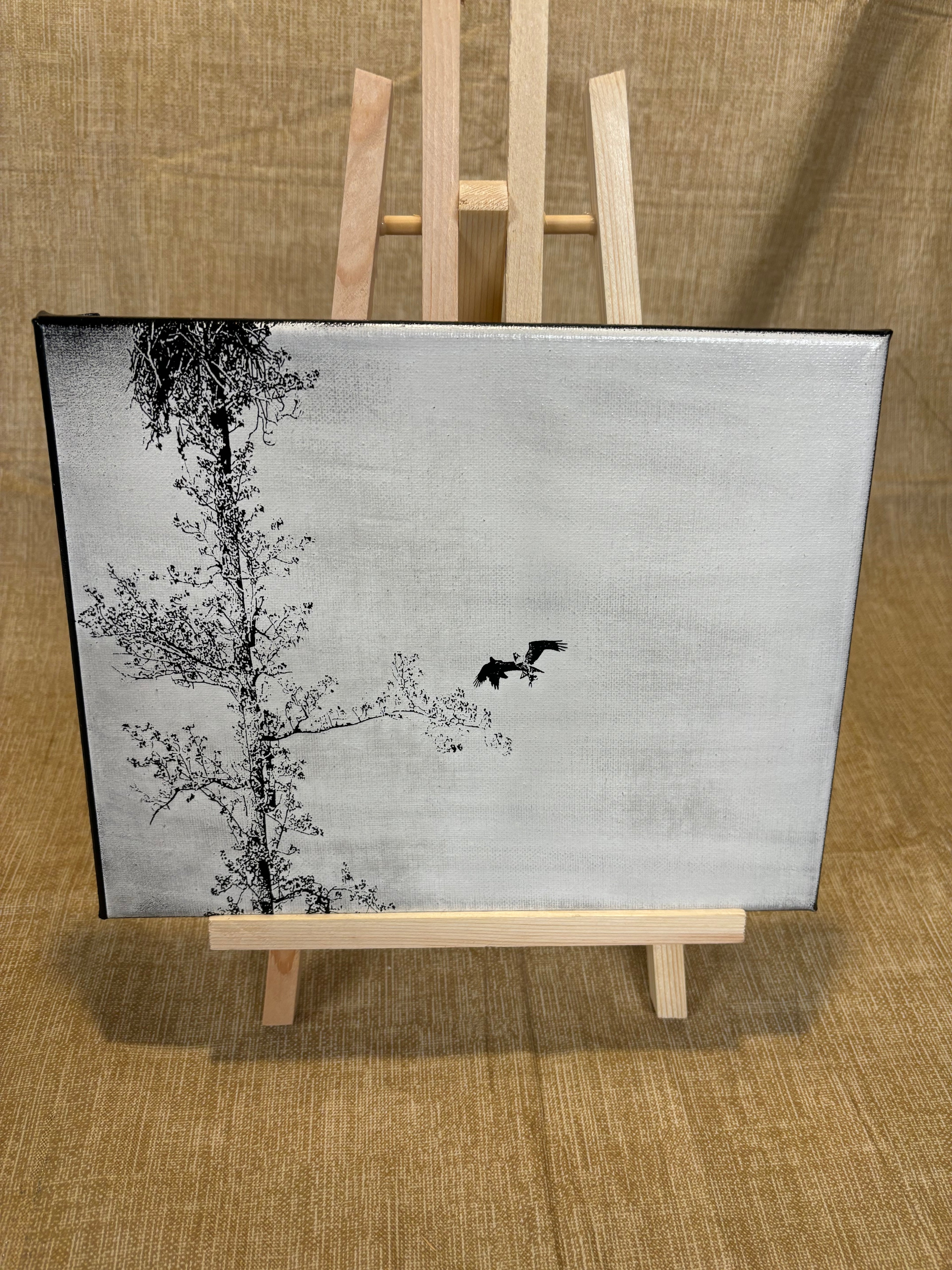 Medium engraved canvas