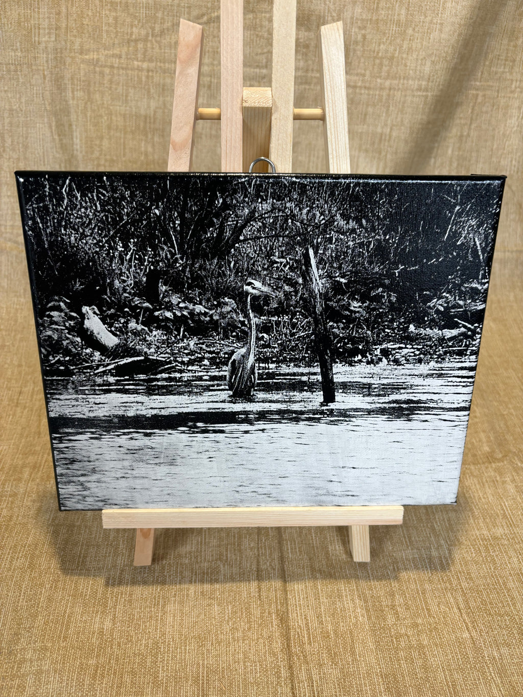 Medium engraved canvas