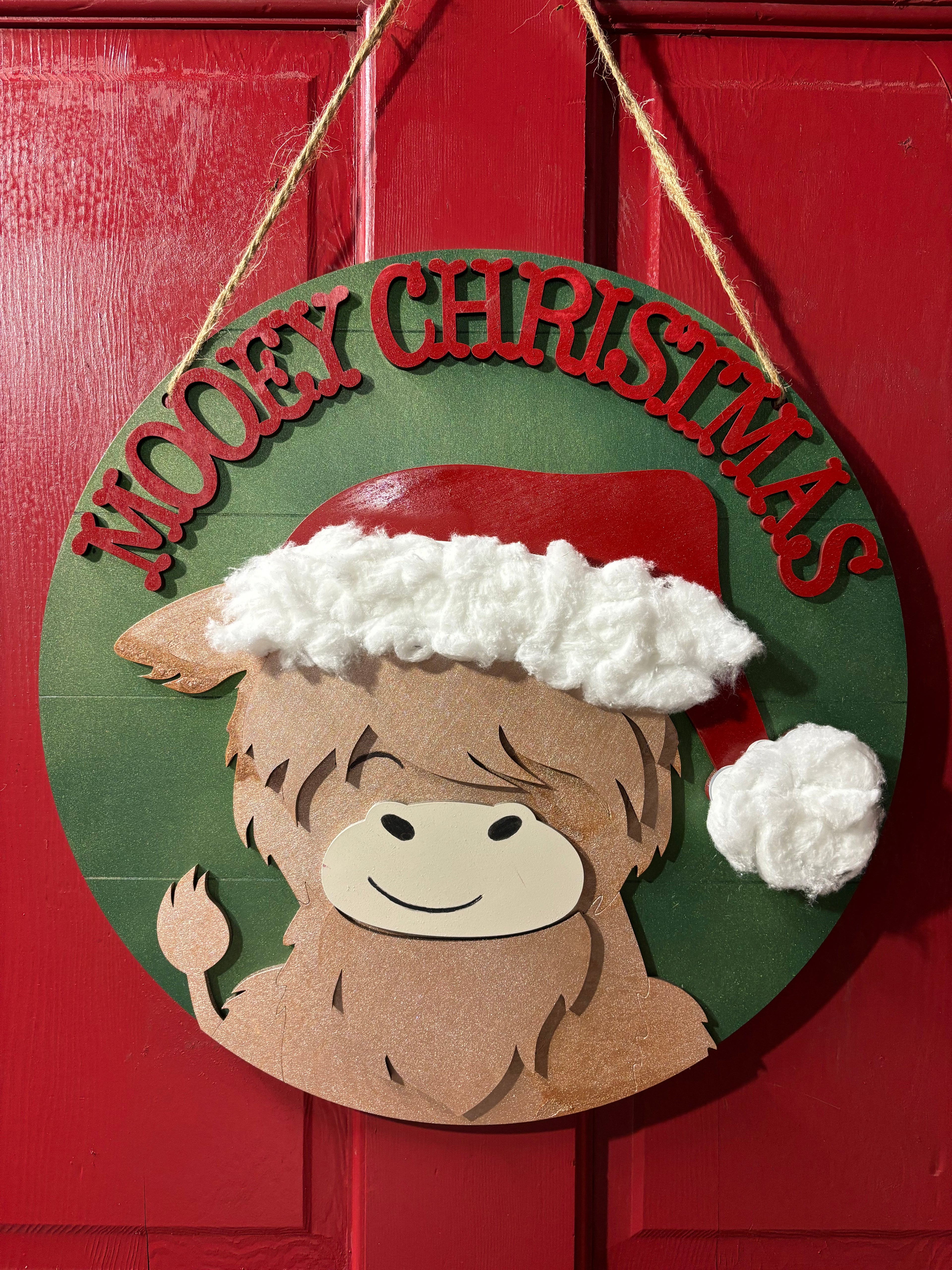 Mooey Christmas sign