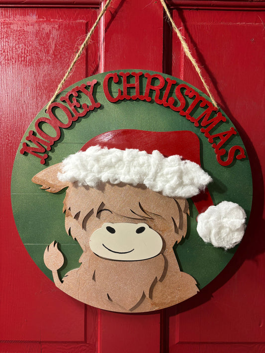 Mooey Christmas sign