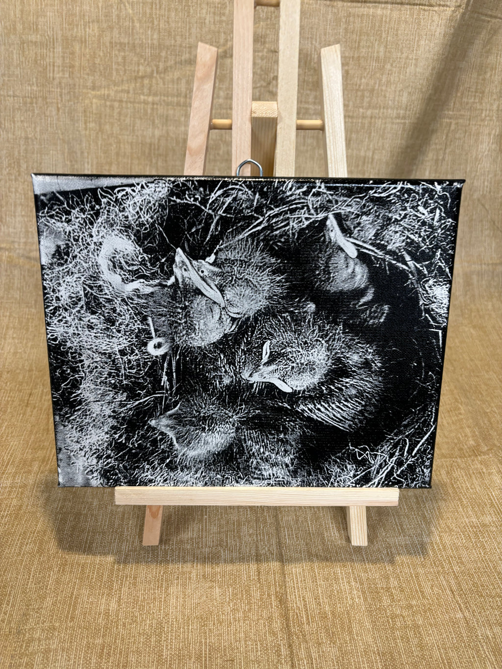 Medium engraved canvas