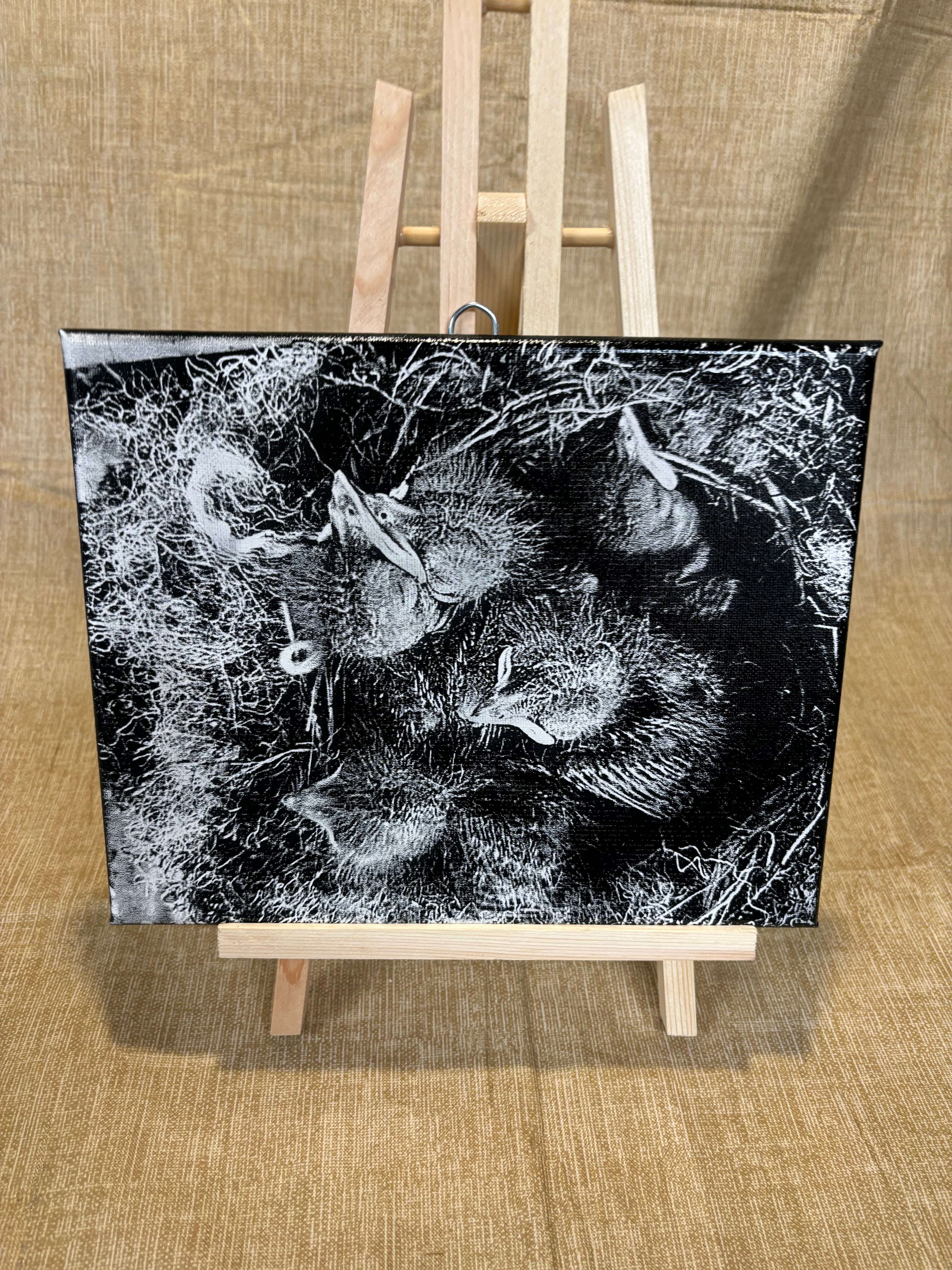 Medium engraved canvas