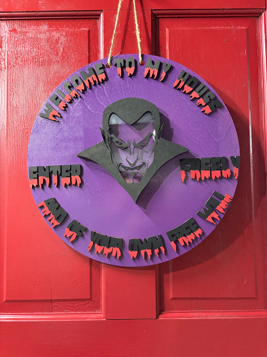 Vampire lighted sign