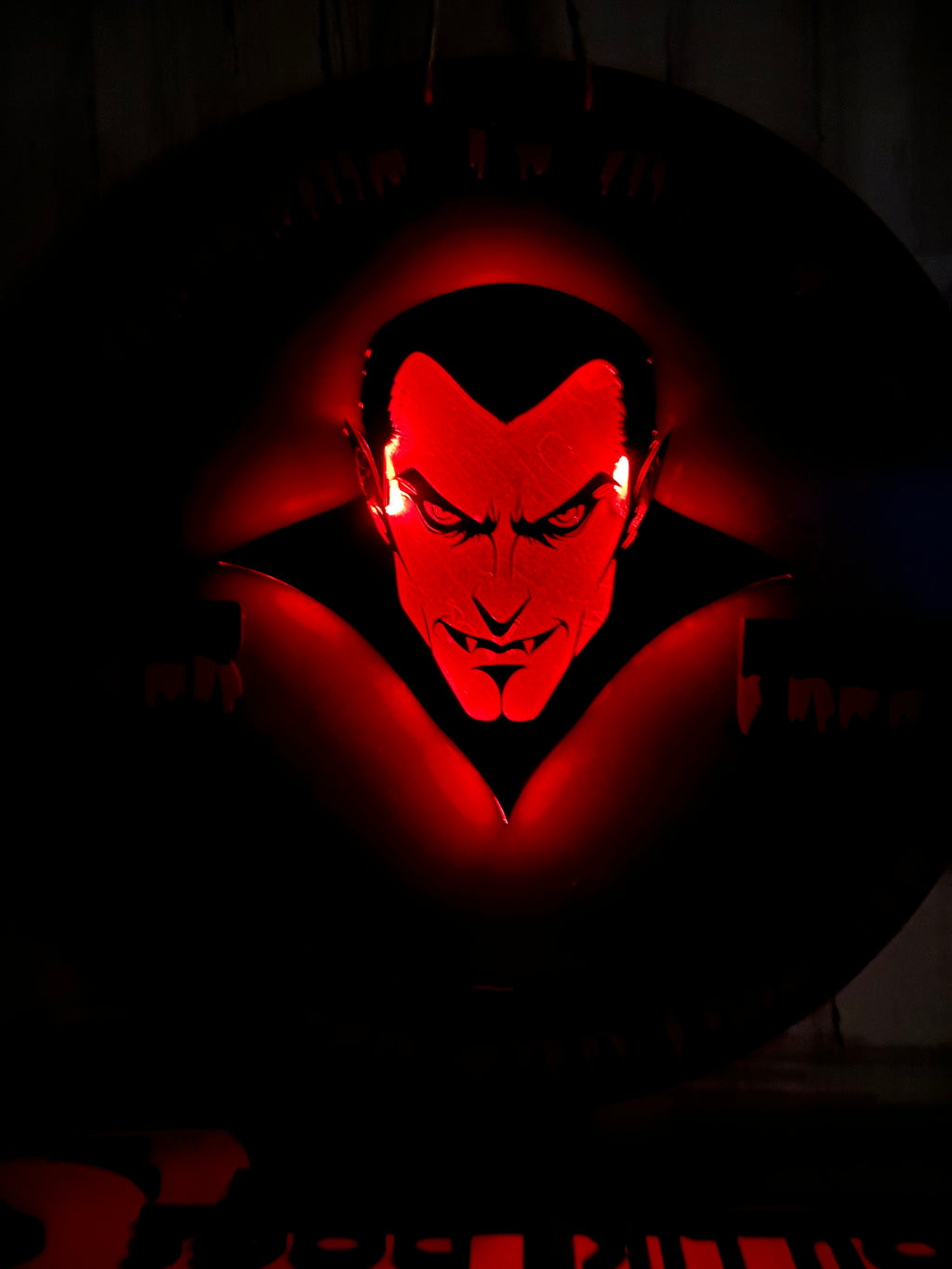Vampire lighted sign
