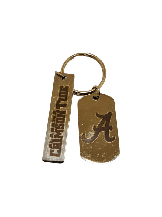 Alabama rectangle keychain